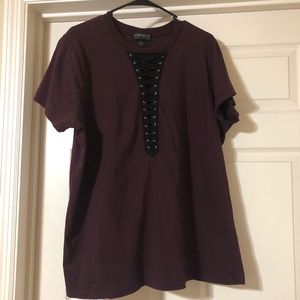 Forever 21 lace up tee!